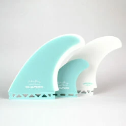 Asher Pacey 5.59" Twin Fin Set - Teal White -Surf Sales Shop 579 asher tealwhite singletab 1 03202.1667780243