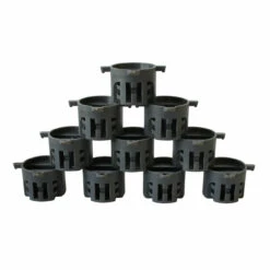 Dual Tab Fin Plug Set - Five Fin Set Grey