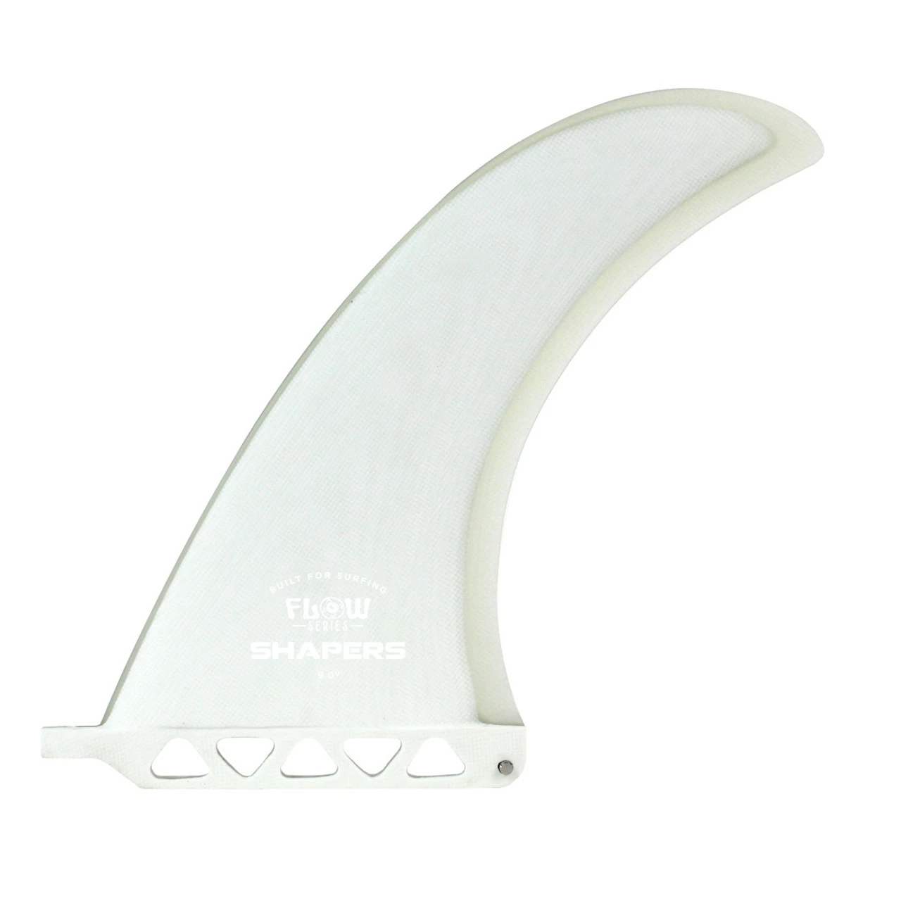 9" Flow Series Longboard Fin - White Clear 3 9" Flow Series Longboard Fin - White Clear