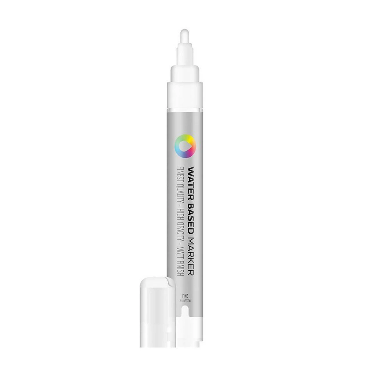 Water Based 3.0mm Marker - Titanium White 3 Water Based 3.0mm Marker - Titanium White