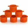 Dual Tab Fin Plug Set - Thruster Orange -Surf Sales Shop orange dual tab plugs 6pack lowres 36717.1642638852