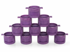 Dual Tab Fin Plug Set - Five Fin Set Purple