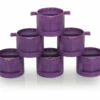 Dual Tab Fin Plug Set - Thruster Purple