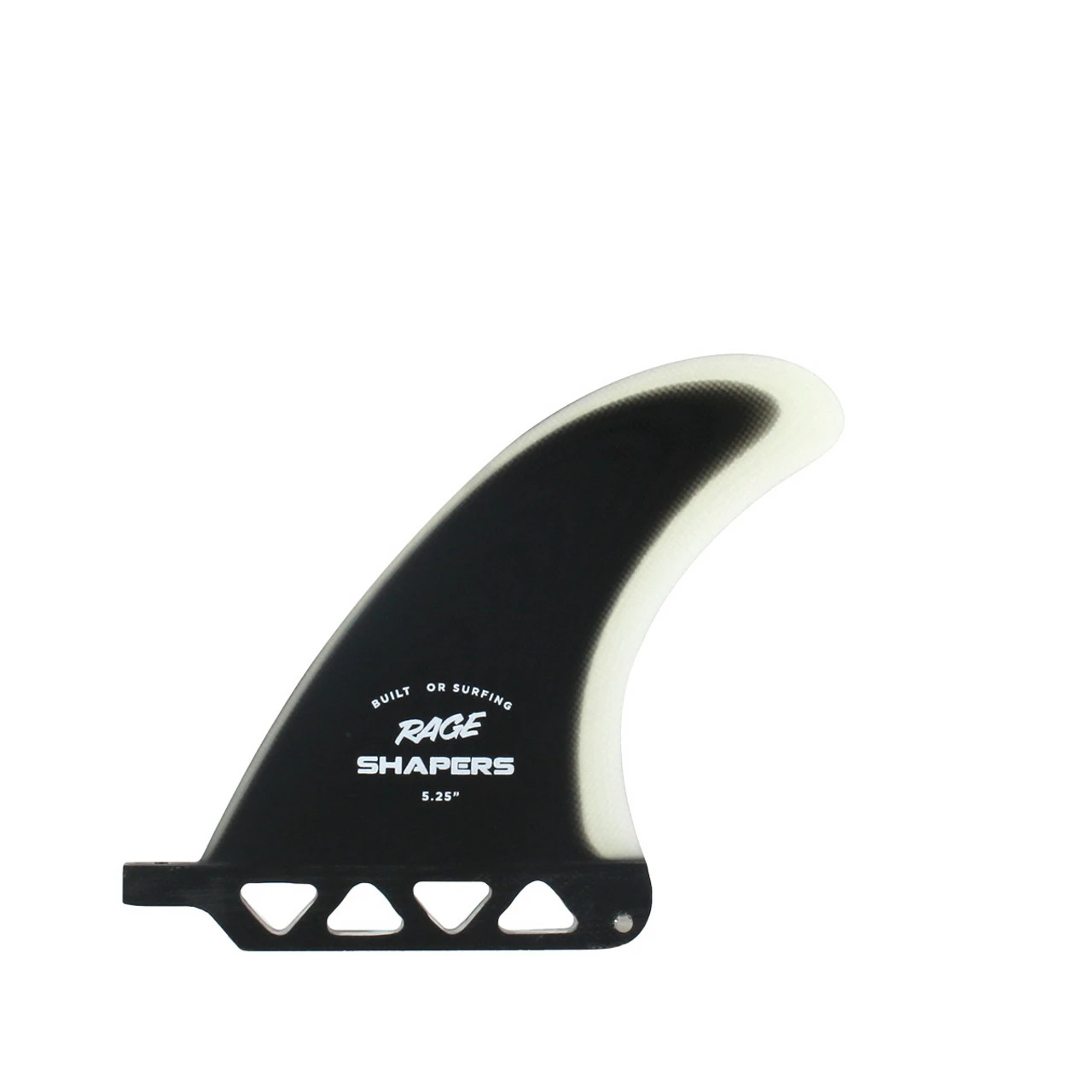 5.25" Rage Series Longboard Fin - Black Clear 3 5.25" Rage Series Longboard Fin - Black Clear
