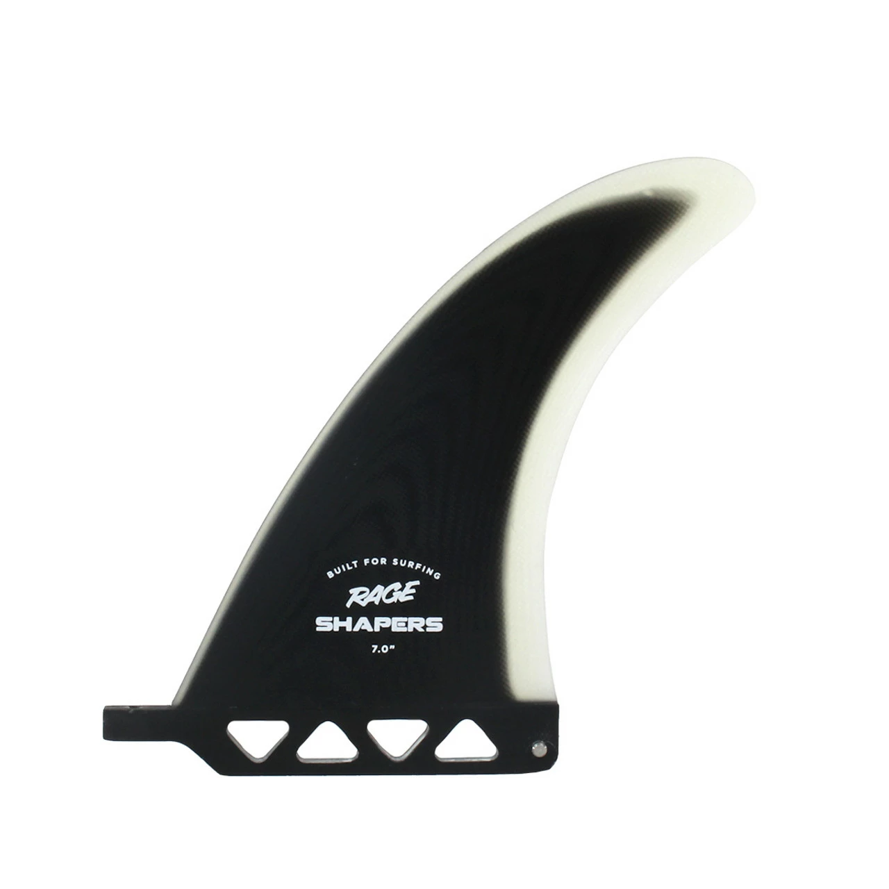 7" Rage Series Longboard Fin - Black Clear 3 7" Rage Series Longboard Fin - Black Clear