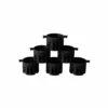Dual Tab Fin Plug Set - Thruster Black -Surf Sales Shop thruster black dualplugs 40491.1643950901